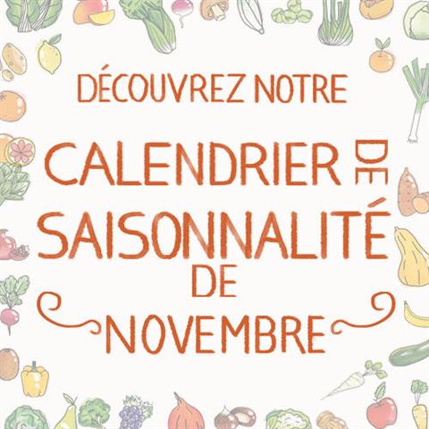 Fruits & légumes : le calendrier de saisonnalité de Novembre, selon Biocoop